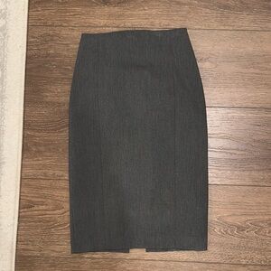 Gray Knee-Length Pencil Skirt for Work